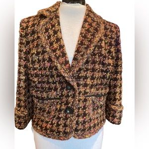Cynthia Steffe Multicolor Tweed Blazer